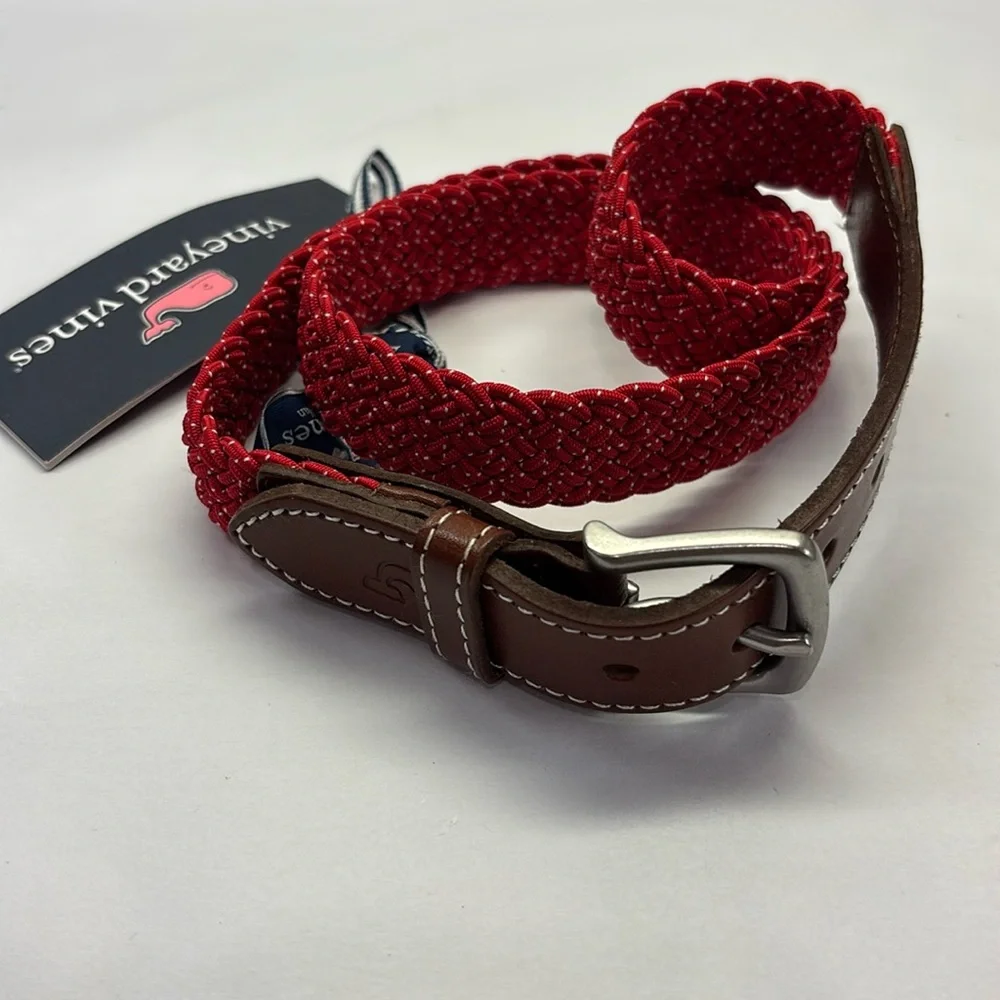 Vineyard Vines Boys Flecked Braided Bungee Belt